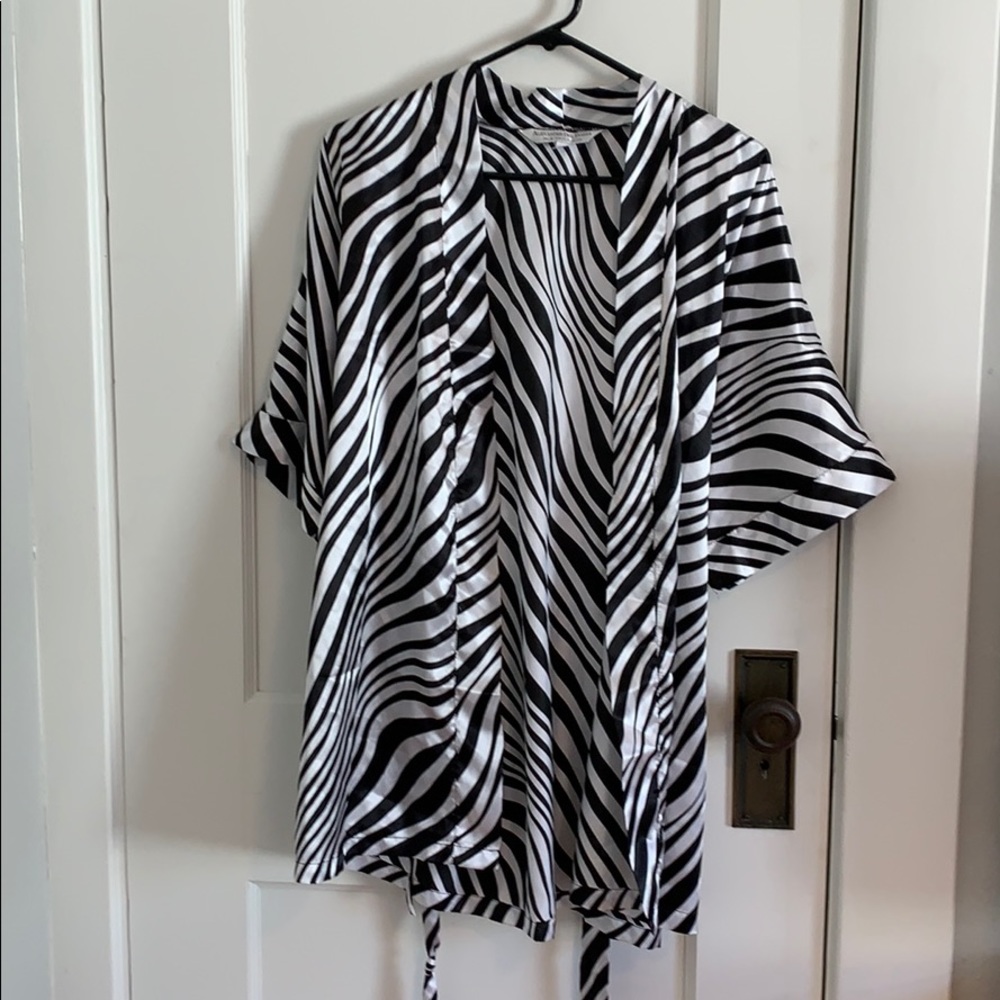 Silk Striped Robe